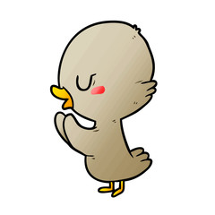 cute cartoon duckling