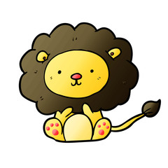 cute cartoon lion