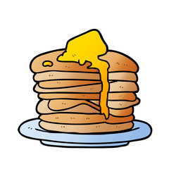 cartoon stack of pancakes