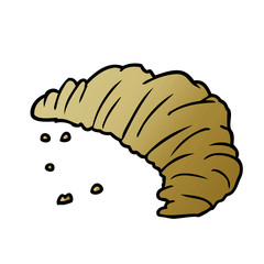 cartoon croissant