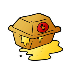 cartoon take out fried chicken