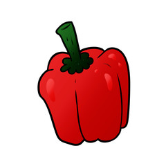 cartoon fresh organic pepper