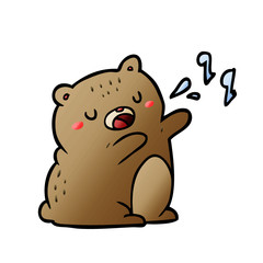 cartoon bear singing a song
