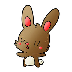 cute cartoon rabbit
