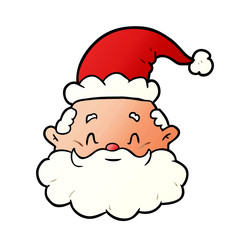 cartoon santa claus face