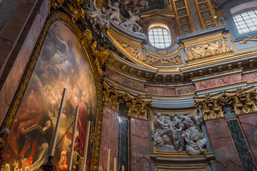 Fototapeta na wymiar San Carlo al Corso church, Rome, Italy