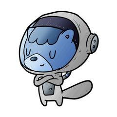 cartoon cat astronaut animals
