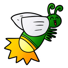 Fototapeta premium cartoon glow bug