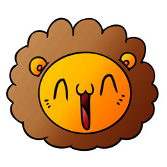 cartoon lion face