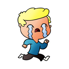 cartoon man crying