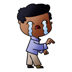 cartoon man crying