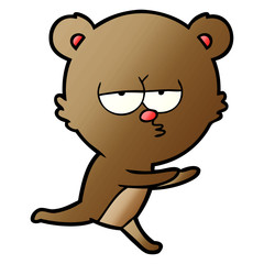 bored bear cartoon