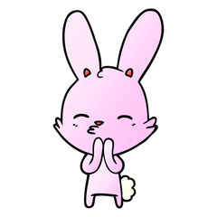 curious bunny cartoon
