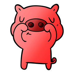 cartoon content pig
