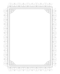 Black lace frame