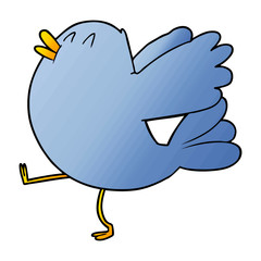 cartoon flapping bird