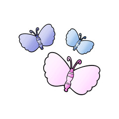 cartoon butterflies