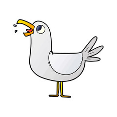 cartoon seagull