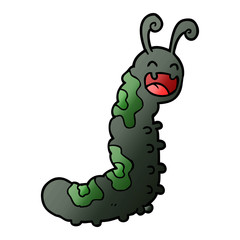 funny cartoon caterpillar
