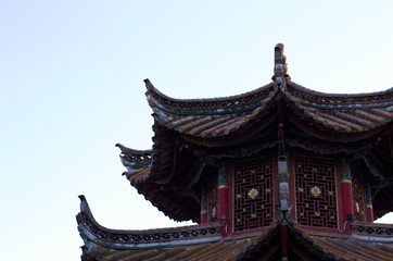 Temple details in Chuiu Park (Kunming, Yunnan, China)