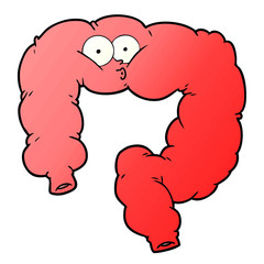 cartoon surprised colon