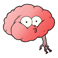 cartoon impressed brain