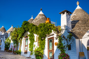 Alberobello With Trulli Houses - Apulia, Italy - obrazy, fototapety, plakaty