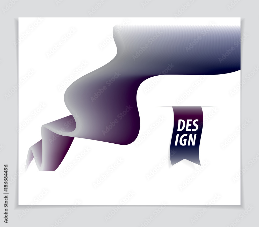 Poster vector of modern abstract shape, 3d shape gradient. 3d flower shape, vector abstract art. perfect fo