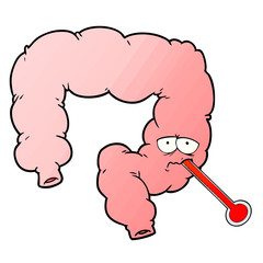 cartoon unhealthy colon