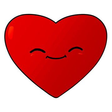 cartoon happy love heart