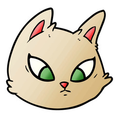cartoon cat face