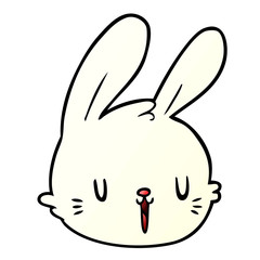 cartoon rabbit face