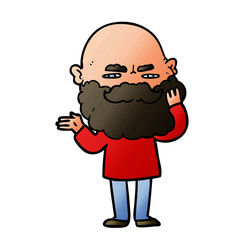 cartoon man with beard frowning