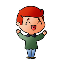 cartoon laughing man