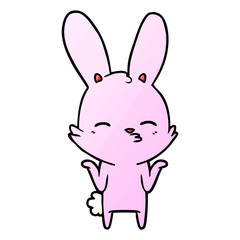 curious bunny cartoon