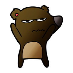 angry bear cartoon