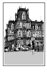 Obraz premium Hotel de Ville in Paris