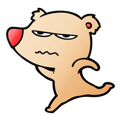 annoyed bear cartoon running