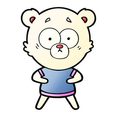 surprised polar bear cartoon