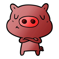 cartoon content pig