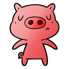 cartoon content pig