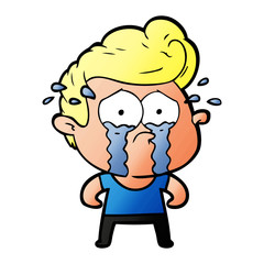 cartoon crying man