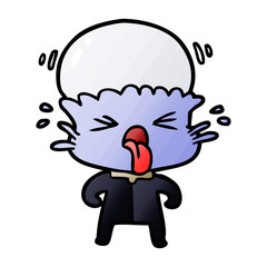 Obraz premium weird cartoon alien