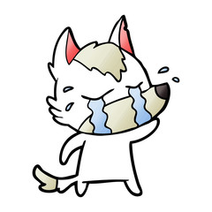 cartoon crying wolf