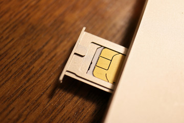 Inserting SIM card to Smartphone