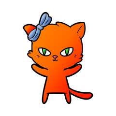 cute cartoon cat
