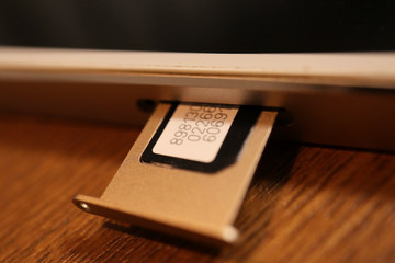 Inserting SIM card to Smartphone