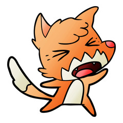 angry cartoon fox