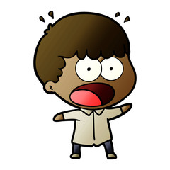 cartoon shocked man
