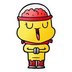 happy cartoon robot